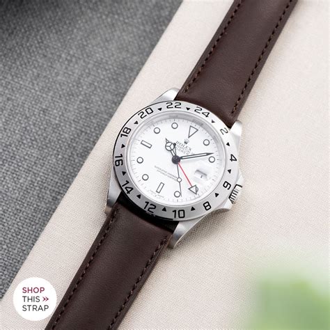 leather watch strap for rolex explorer